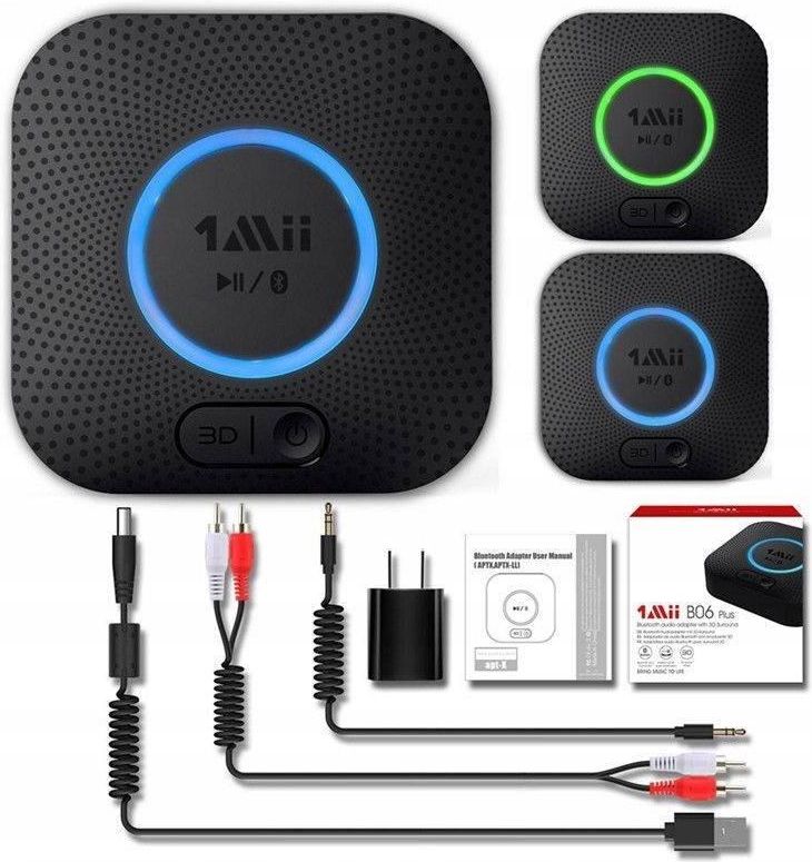 Odbiornik Audio Bluetooth do 50m na 2 Urządzenia - zdjęcie 1 Odbiornik Audio Bluetooth do 50m na 2 Urządzenia
