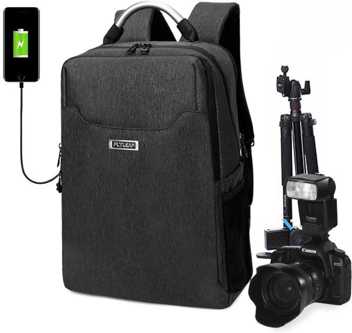Fly-Leaf Plecak Fotograficzny Na Aparat + Laptop 11,6 Fl9666 Czarny ...