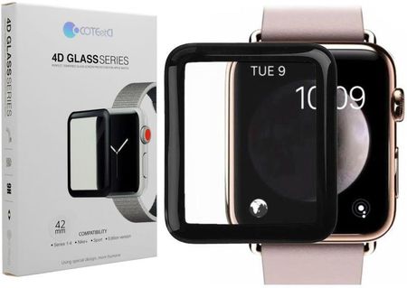 HOCO 4D Black-Rim Glass Hartowane szkło ochronne do zegarka Apple Watch 38mm Apple Watch 1/2/3 42mm 