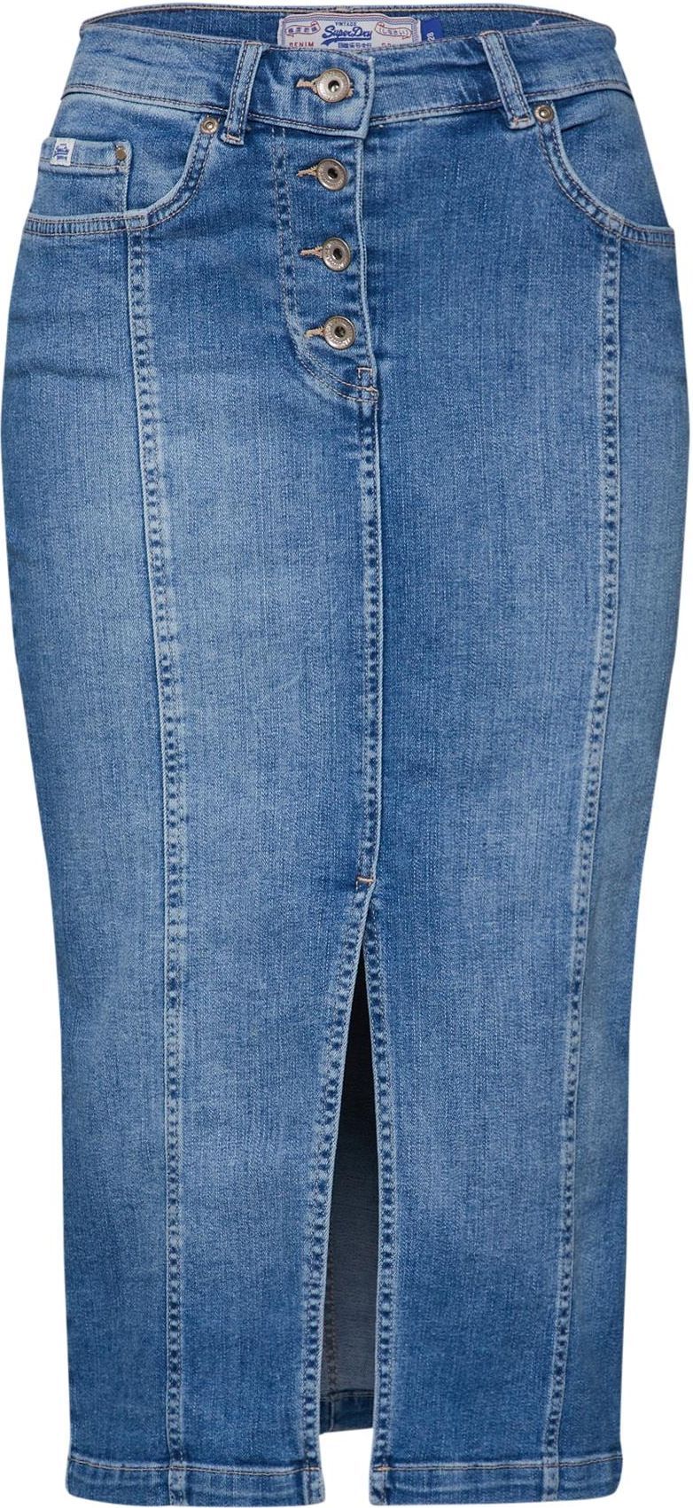Superdry Spódnica Ceny i opinie Ceneo.pl Superdry Spódnica ołówkowa blue