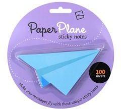 Paper Plane - karteczki samoprzylepne - niebieskie