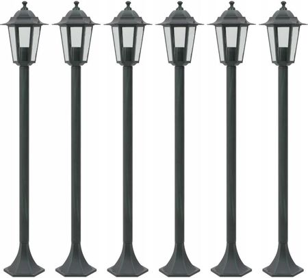 Lampy ogrodowe, 110 cm, E27, aluminium, ciemnoziel