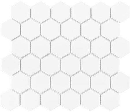 Dunin Hexagon White 51 Matt Mozaika Ceramiczna