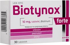 Biotynox Forte 10mg 30 tabl. - Nutrikosmetyki i leki dermatologiczne