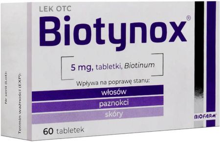 Biotynox 5 mg 60 tabletek