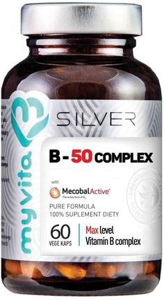 MyVita,Silver witamina B-50 complex, Maxlevel, 60 kapsułek