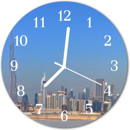 Tulup Zegar Ścienny Okrągły Miasto Dubai (Plzso30Nn38163734)