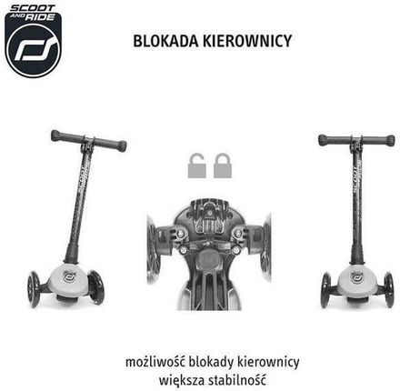 Scootandride Highwaykick 3 Led Steel - Ceny i opinie - Ceneo.pl