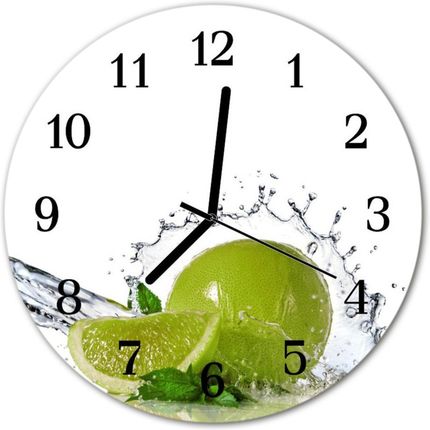 Tulup Zegar Ścienny Okrągły Woda Limonka (Plzso30Nn15554490)
