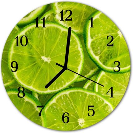 Tulup Zegar Szklany Okrągły Limonka (Plzso30Nn51629657)