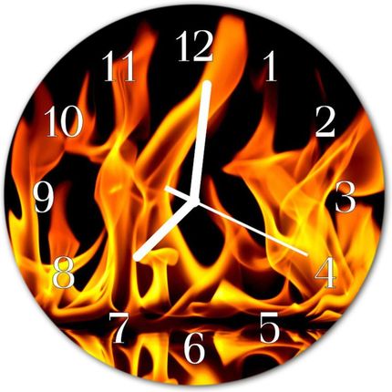 Tulup Zegar Ścienny Okrągły Ogień (Plzso30Nn35199214)