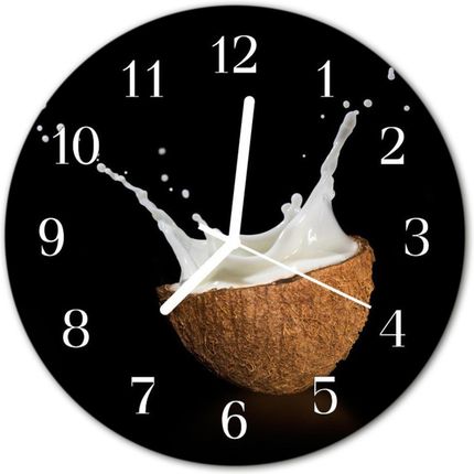 Tulup Zegar Szklany Okrągły Orzech Kokosowy (Plzso30Nn61863270)