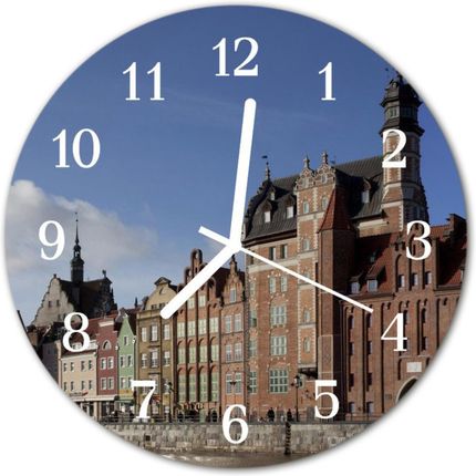 Tulup Zegar Ścienny Okrągły Gdańsk Miasto (Plzso30Nn38345032)