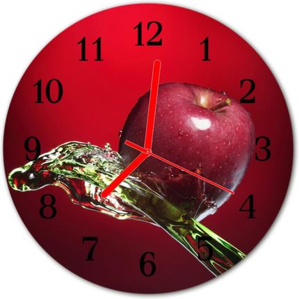 Tulup Zegar Ścienny Okrągły Jabłko (Plzso30Nn38780048)