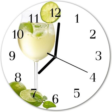 Tulup Zegar Szklany Okrągły Limonka (Plzso30Nn46534376)