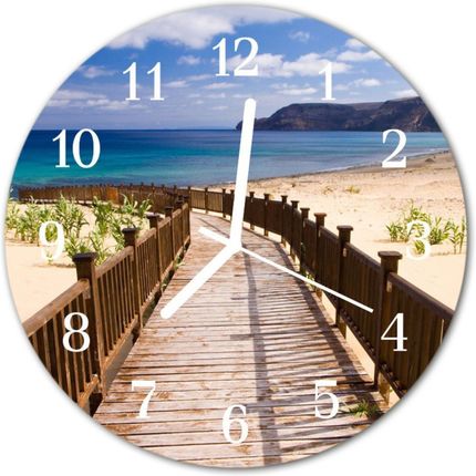 Tulup Zegar Ścienny Okrągły Morze Na Plaży (Plzso30Nn40278508)