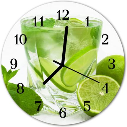 Tulup Zegar Szklany Okrągły Limonka (Plzso30Nn57073942)