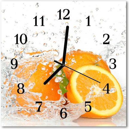 Tulup Zegar Ścienny Kwadrat Pomarańcze (Plzsk30X30Nn37506130)