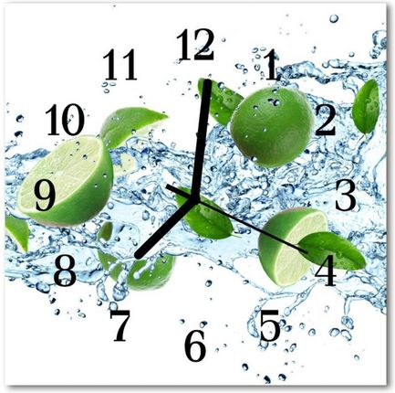 Tulup Zegar Szklany Kwadratowy Limonka (Plzsk30X30Nn54725576)