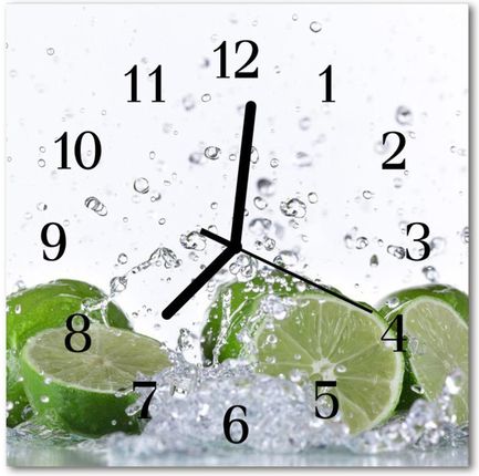 Tulup Zegar Szklany Kwadratowy Limonka (Plzsk30X30Nn63843667)