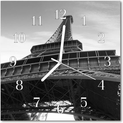Tulup Zegar Ścienny Kwadrat Wieża Eiffla W Paryżu (Plzsk30X30Nn33444308)