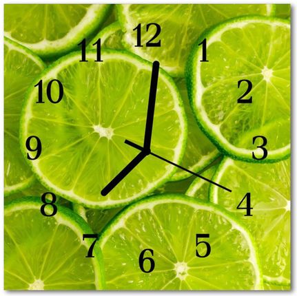 Tulup Zegar Szklany Kwadratowy Limonka (Plzsk30X30Nn51629657)