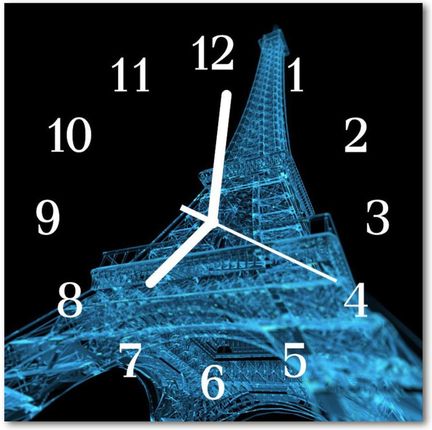 Tulup Zegar Ścienny Kwadrat Wieża Eiffla W Paryżu (Plzsk30X30Nn44923387)