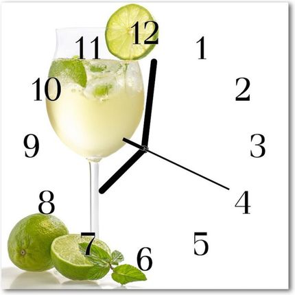 Tulup Zegar Szklany Kwadratowy Limonka (Plzsk30X30Nn46534376)