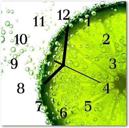 Tulup Zegar Szklany Kwadratowy Limonka (Plzsk30X30Nn62229889)