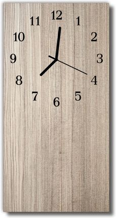 Tulup Zegar Szklany Pionowy Drewno Beżowy (Plzsv30X60Nn47443762)
