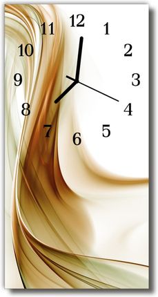 Tulup Zegar Szklany Pionowy Sztuka Abstrakcja Beżowy (Plzsv30X60Nn46576251)