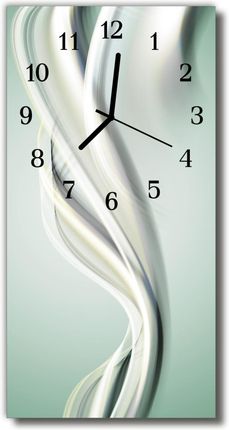 Tulup Zegar Szklany Pionowy Sztuka Abstrakcja Linie Szary (Plzsv30X60Nn128565899)