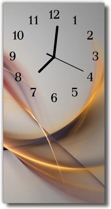 Tulup Zegar Szklany Pionowy Sztuka Abstrakcja Grafika Beżowy (Plzsv30X60Nn67924164)