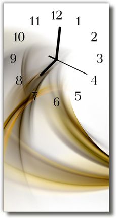 Tulup Zegar Szklany Pionowy Sztuka Abstrakcja Linie Beżowy (Plzsv30X60Nn12767278)