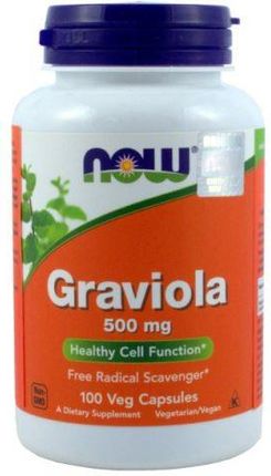 Now Foods Graviola 500Mg Suplement Diety 100Kaps