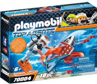 Playmobil 70004 Top Agents Spy Team Underwater Wing