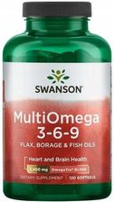 Swanson Multiomega 3-6-9 400mg 120kaps.