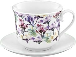 Zdjęcie Ambition Filiżanka Ze Spodkiem Garden 450 Ml Kwiaty Miętowe (40056) - Pyzdry