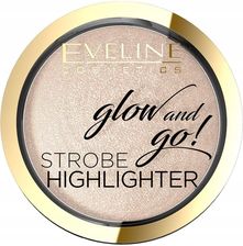Eveline Rozświetlacz Glow And Go! Strobe Highlighter 01 Champagne 8,5G - Rozświetlacze do twarzy