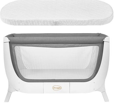 Shnuggle Air Bedside Crib Dove Grey + Materac