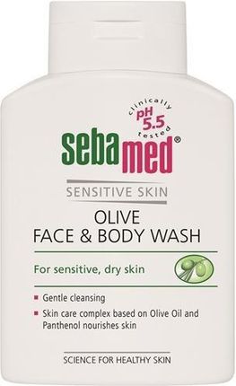 Sebamed Sensitive Skin Olive Face&Body Wash oliwkowa emulsja do mycia twarzy i ciała 200ml