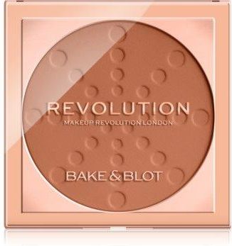 Makeup Revolution Bake&Blot utrwalający puder Deep Dark 5,5g
