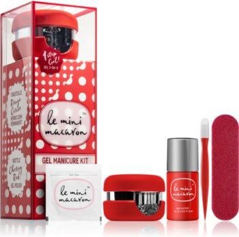 Le Mini Macaron Gel Manicure Kit Cherry Red zestaw kosmetyków do paznokci VII.