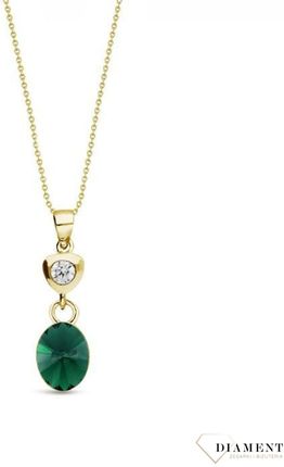 Spark Swarovski Ovalan Gold Emerald Ncg41228Em