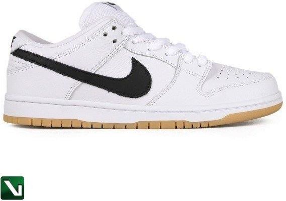 Nike Sb Dunk Low Pro Iso white/black-white-gum light brown