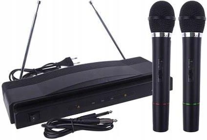 Verk Group Zestaw Karaoke 2X Mikrofon Bezprzewodowy + Stacja 1058