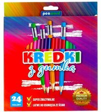 Zdjęcie Polsirhurt Kredki Z Gumką 24Kol Penword 255524G - Kościan