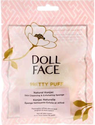 doll face Pretty Puff Original Natural Konjac Skin Cleansing&Exfoliating Sponge Gąbka Do Twarzy