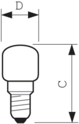 Lighting Philips Do Piekarnika Appliance 25W E14 172Lm 230240V T25 Cl Ov 1Ct (T2525Wclove14) - zdjęcie 4