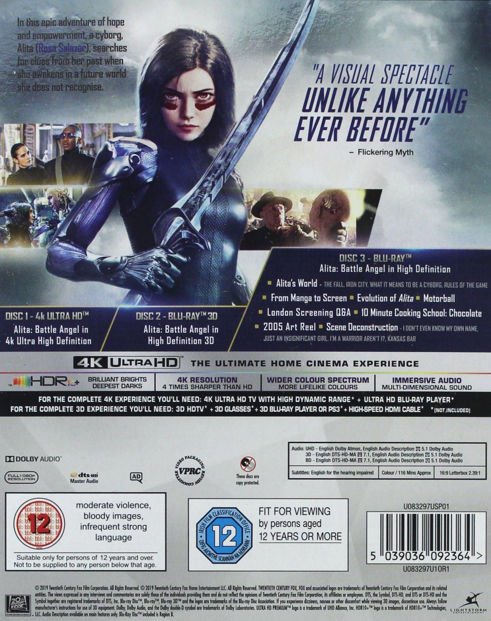 Film Blu-ray Alita: Battle Angel [Blu-Ray 4K]+[Blu-Ray 3D]+[Blu-Ray] - Ceny  i opinie 